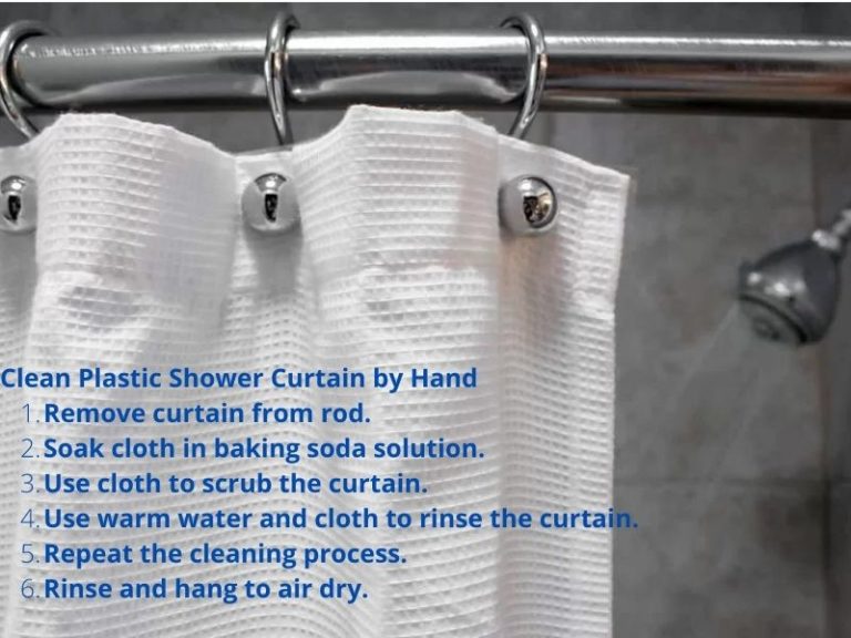 How To Clean Plastic Shower Curtain By Hand 6 Steps 
