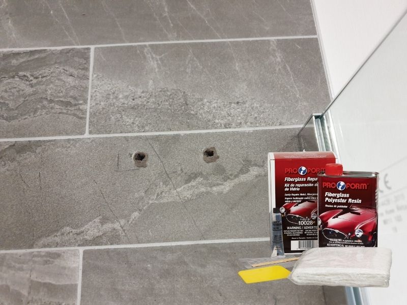 How To Fix A Hole In Shower Wall, How To Fix Holes In Tile Grout